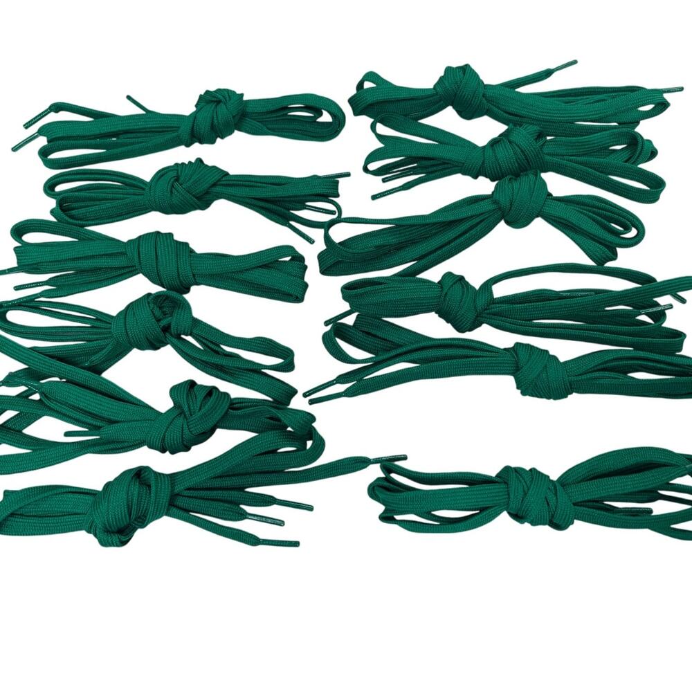 Lot of 12 Pairs New 40" Long Kelly Green Athletic Tennis Shoe Laces Shoelaces
